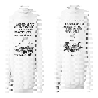 Murder On The Dance Floor Crow Dancing Disco Sweatshirt | Mazezy
