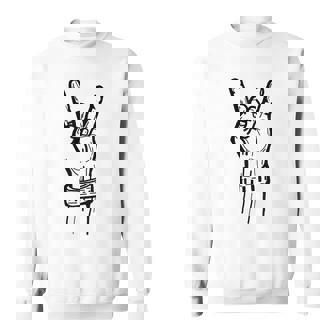 Música Rockera La Mano Del Rocker Camisa de entrenamiento - Regaloses