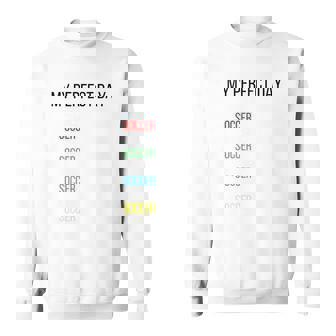 My Perfect Day、サッカー 長袖tシャツ スウェットシャツ - Kawaiitshirt