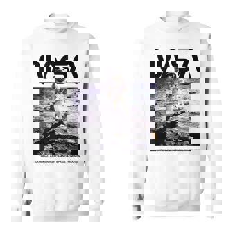 Nasaアポロ11号の月面宇宙飛行士の有名なワームロゴ スウェットシャツ - Kawaiitshirt