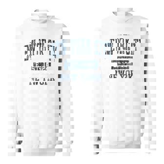 New York City New York Ny ビンテージスポーツデザイン ネイビープリント スウェットシャツ - Kawaiitshirt
