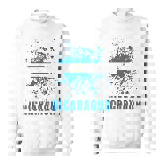 Nicaragua Retrointage Acuarelas Deporte Nicaragüense Bandera Camisa de entrenamiento - Regaloses