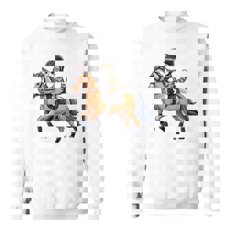 Niños Montar A Caballo Con Un Gato Es Amor Por El Caballo Camisa de entrenamiento - Regaloses