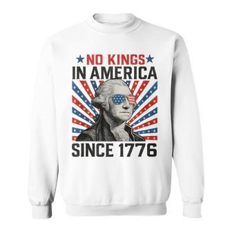 No Kings In America 1776 Vintage Usa Patriotic 4Th July Sweatshirt - Thegiftio UK