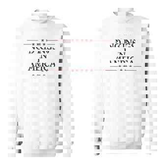 No Kings In America Flag Protest Save Democracy Sweatshirt - Monsterry