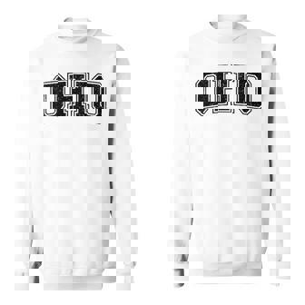 Ohio バーシティスタイル テキスト フラッグ スポーツ アスレチック ジャージスタイル スウェットシャツ - Kawaiitshirt