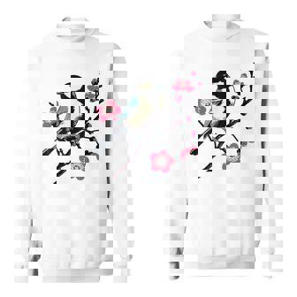 Oiseau Et Fleurs Sweater e - Cadeauxyz