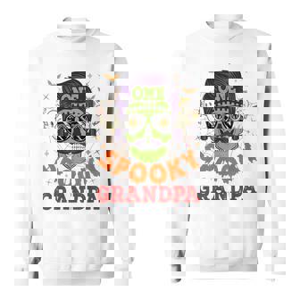 Onepooky Grandpa ハロウィン ホラーマン サングラス ファミリー 長袖tシャツ スウェットシャツ - Kawaiitshirt