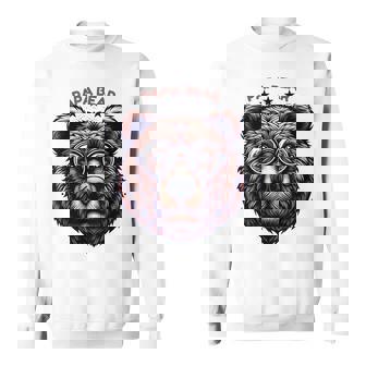 メンズ Papa Bear Face サングラス Papa Bear Lover 父の日 スウェットシャツ - Kawaiitshirt