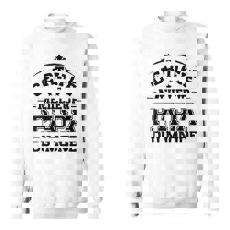 Papa Fête Des Pères Certifié Meilleur Papa Du Monde Sweater e - Cadeauxyz