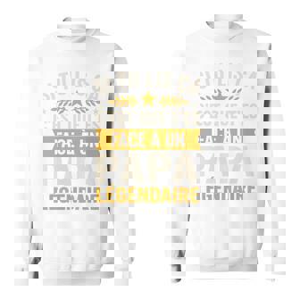 Papa Fête Des Pères Citation Homme Drôle Et Original Manche Longue Sweater e - Cadeauxyz