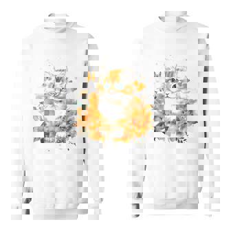 Papillon Fleurs Chat Bébé Sweater e - Cadeauxyz