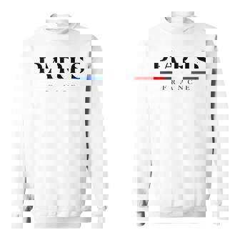 Paris With France Flag Novelty Graphic & Cool s スウェットシャツ - Kawaiitshirt