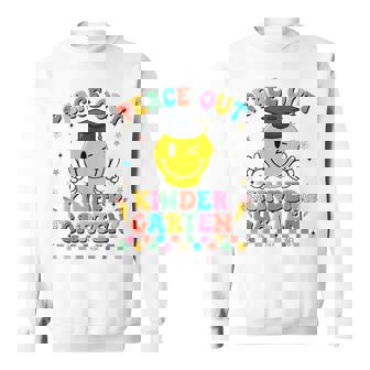 Peace Out Kindergarten Graduation Last Day Teachers Boys Gir Sweatshirt - Thegiftio