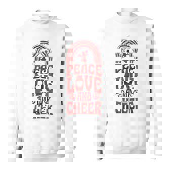 Peace Love And Cheer ボヘミアンレインボーチアリーダー スウェットシャツ - Kawaiitshirt