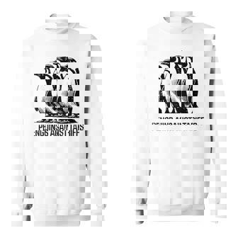 Penguins Against Tariffs Resist Protest Resistance Sweatshirt - Thegiftio