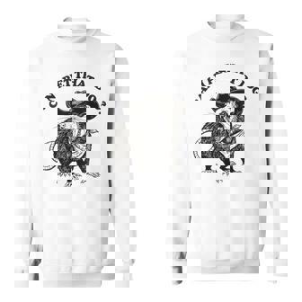Can I Pet That Dog Meme Animal Lover Opossum Sweatshirt - Monsterry