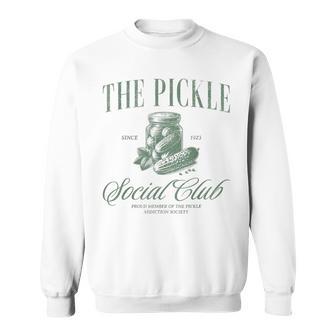 Pickle Social Club Canning Season Vintage Pickle Jar Sweatshirt - Thegiftio