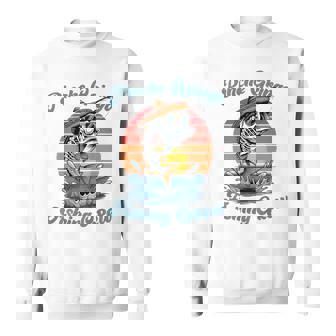 Pinche Gringo フィッシングクルー背面 メンズ、レディース向けアウトフィット スウェットシャツ - Kawaiitshirt