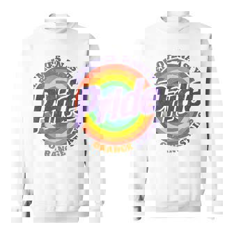 Pride Removes Nasty Orange Stains Pride Month Lgbtq Retro Sweatshirt - Monsterry