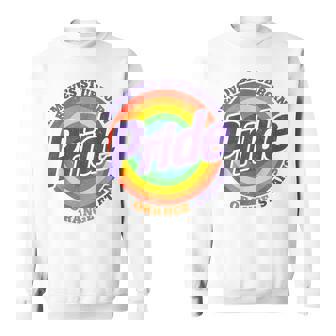 Pride Removes Stubborn Orange Stains Pride Month Lgbtq Retro Sweatshirt | Mazezy