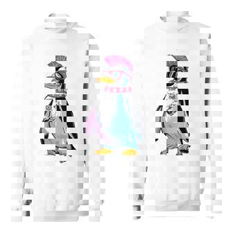 Punkuin 面白い パンクロック パンクロック ペンギン 長袖tシャツ スウェットシャツ - Kawaiitshirt
