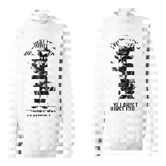 Raccoon Cowboy You've Just Buttered Your Last Biscuit Sweatshirt - Thegiftio