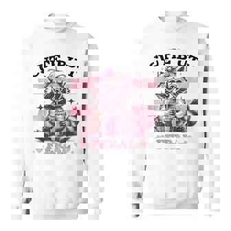 Raccoon Cute But Feral Toddler Animal Vintage Sweatshirt | Mazezy