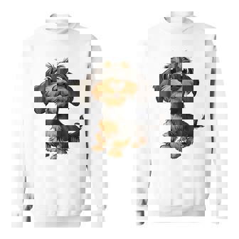 Rauhaardackel Dackel Teckel Hund Jagdhund Lustig Sweatshirt - Geschenkecke