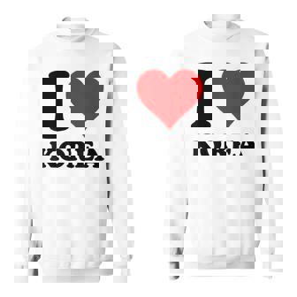 Red Heart I Love Korea スウェットシャツ - Kawaiitshirt