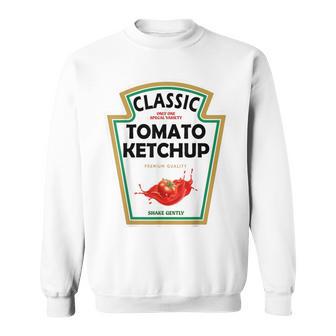 Red Ketchup Diy Halloween Costume Matching Group Mustard Sweatshirt - Thegiftio UK