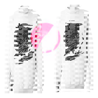 Red Moon Corbeau Corbeau Japonais Sweater e - Cadeauxyz