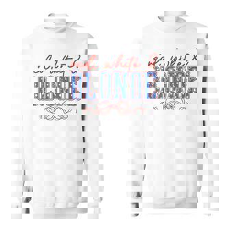 Red White And Blonde Western Country Cowgirl 4Th Of July Sweatshirt - Thegiftio
