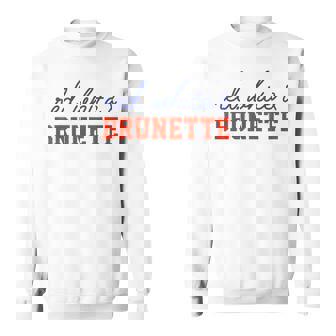 Red White And Brunette Western Country Cowgirl 4Th Of July Sweatshirt - Thegiftio