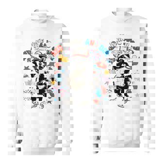 Red White And Due 4Th Of July Patriotic Raccoon Sweatshirt | Mazezy