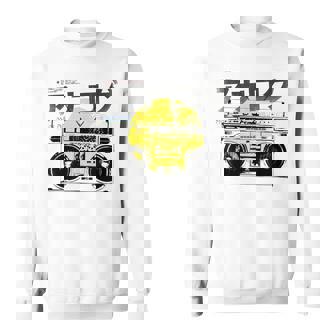 Retro 80S 日本製ヴェイパーウェーブ ヒップホップ ラップ アナログブームボックス スウェットシャツ - Kawaiitshirt