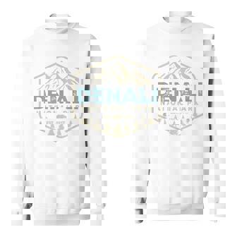Retro Denali National Park Mountains Nature Vintage Hiking Sweatshirt - Thegiftio