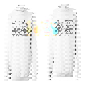 Retro Fourth Of July Goose American Flag Usa Memorial Day Sweatshirt - Monsterry