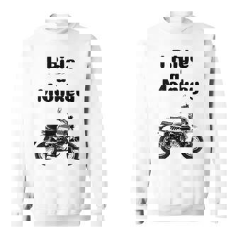 I Ride A Monkey オートバイ ミニバイクシャツ スウェットシャツ - Kawaiitshirt