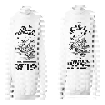 Rollin' Fatties Cat Kitten Humor Rolling Sweatshirt - Monsterry