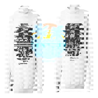 Santa Cruz California 70S Beachurfing Retro Sweatshirt - Seseable