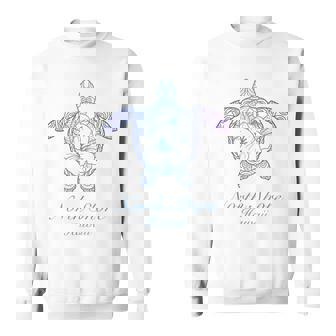 Save The Hawaii ウミガメ ハワイアンブルー トライバル タートル ホヌ スウェットシャツ - Kawaiitshirt