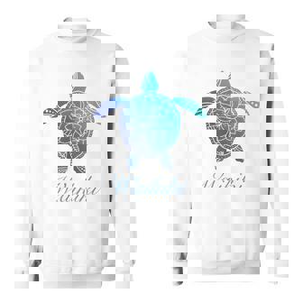 Save The Hawaiiea Turtles ハワイアンブルー トライバルタートルホヌ スウェットシャツ - Kawaiitshirt