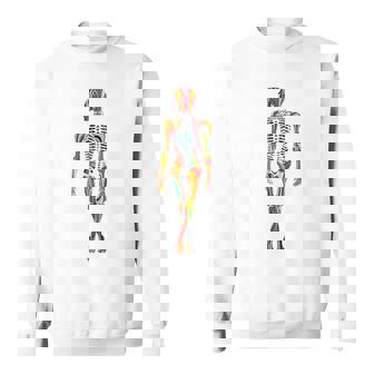 Skelleton カラフル ヒューマンアート 抽象 グラフィック スケルトン スウェットシャツ - Kawaiitshirt