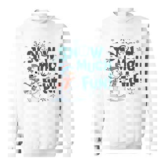 Snow Much Fun 冬 雪だるま おもしろい クリスマス キッズ レディース メンズ スウェットシャツ - Kawaiitshirt