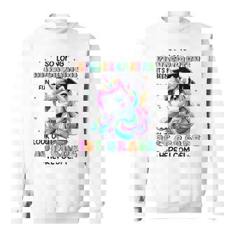 So Long Kindergarten Graduation Unicorn Last Day Of School Sweatshirt - Thegiftio UK