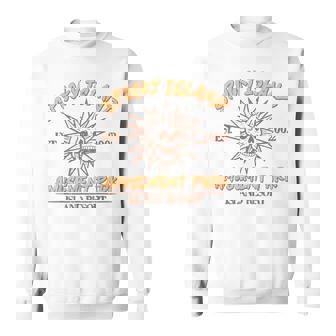 Spooky Island Retro Halloween Skull 90S Halloween Summerween Sweatshirt | Mazezy