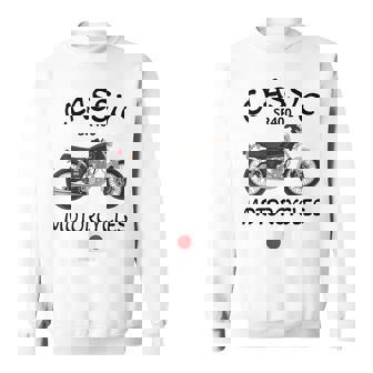 Sr400 ブラックスポーク クラシックバイク モーターサイクリスト オートバイ スウェットシャツ - Kawaiitshirt