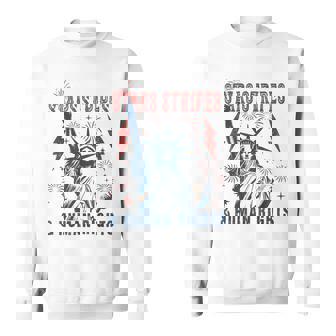 Stars Stripes And Human Rights 4Th Of July Political Sweatshirt | Mazezy