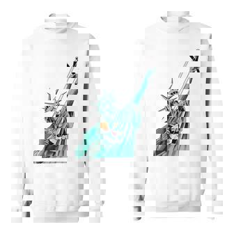 Statue Of Liberty Anti Trump Political Sweatshirt - Thegiftio